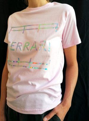 FERRARI SHIRT UNISEX DISCO PALE PINK