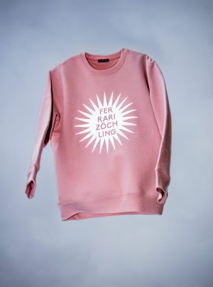 FZ reflective SUN pale pink UNISEX SWEATER