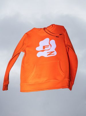 FZ bubbles HOODIE orange/pale purple