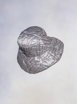 bucket hat silver
