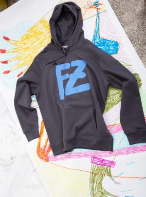 FZ HOODIE softblack/blue