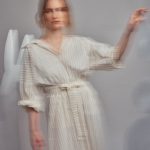 Sculpted Cotton Belted Shirt Dress